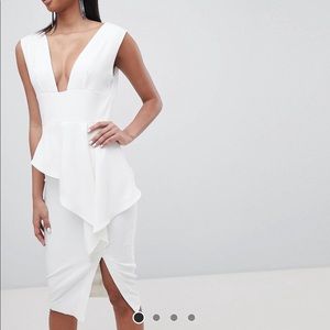 New! Lavish Alice White Midi Dress